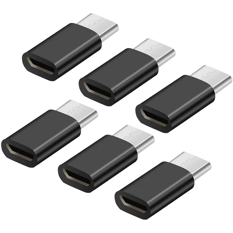 

Адаптер Micro-USB к USB C, адаптер синхронизации и зарядки Micro-USB (мама) к USB Type C (папа), адаптер USB C (комплект из 6)