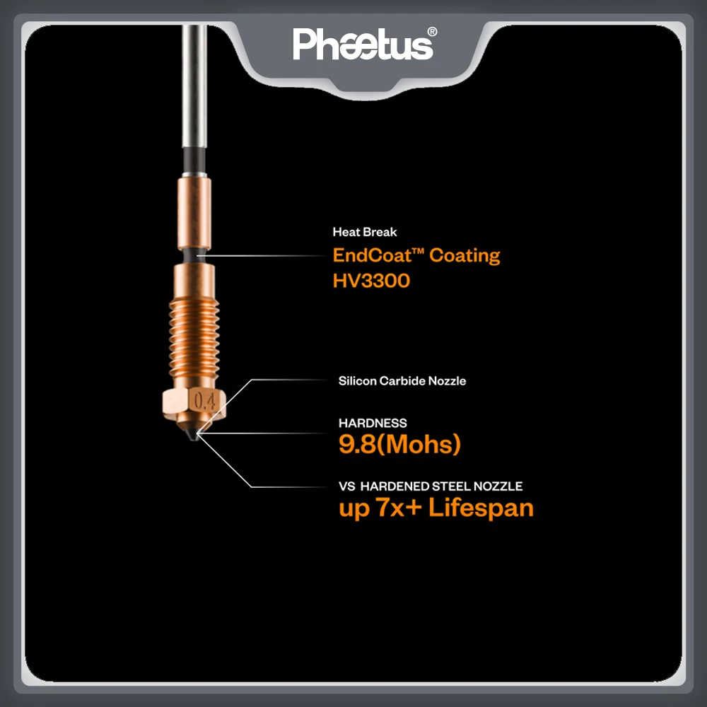 Фото Сопло Phaetus Sic Nextruder Prusa SiC 0.4мм 0.6мм для 3D-принтеров Prusa MK3.9/MK4/MK4S/XL №4