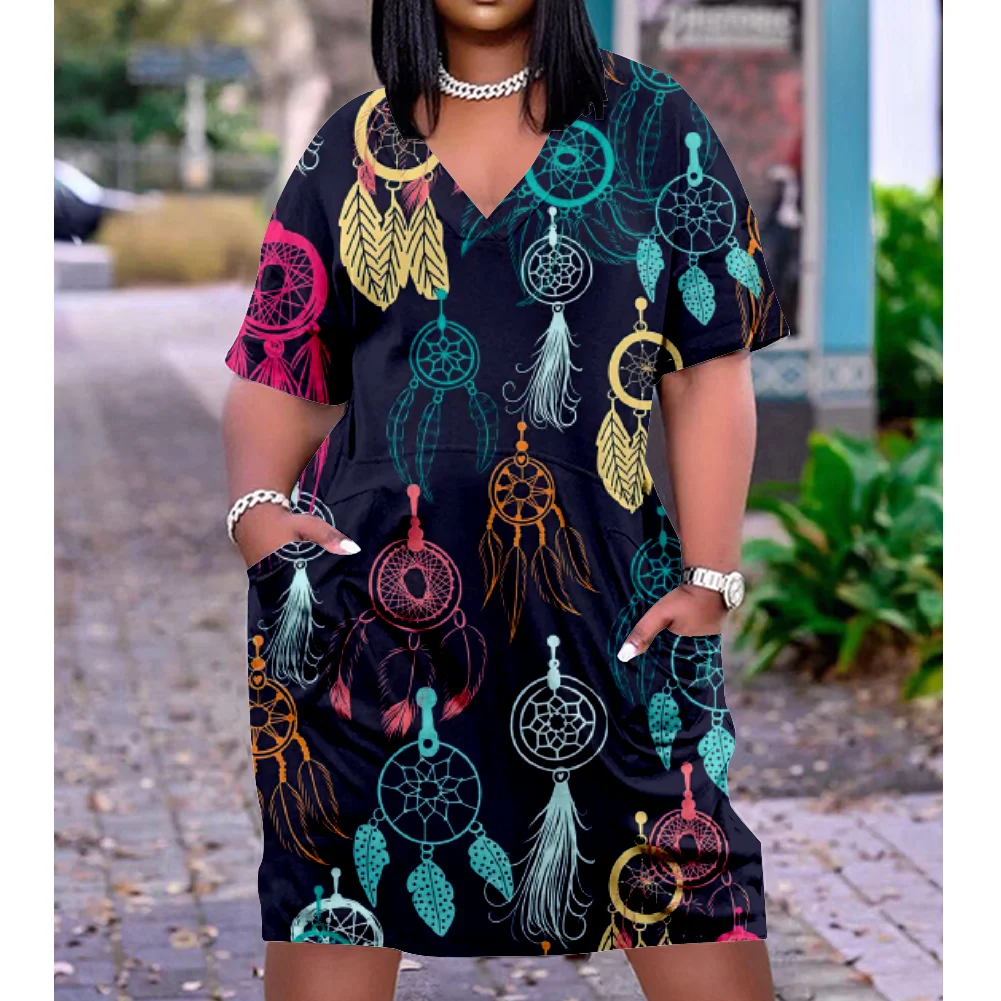 

Summer Fashion Oversized Dresses Women Bohemian 3D Party Dress Women's Fashion African Dress Female Letter Sexy Sundress Slim
