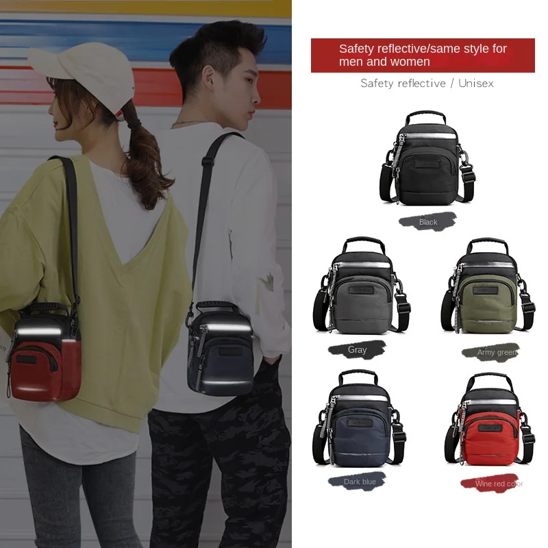 

sports men's and women's messenger bag trend Korean version small bag outdoor shoulder bag wear belt hanging bag waist bag