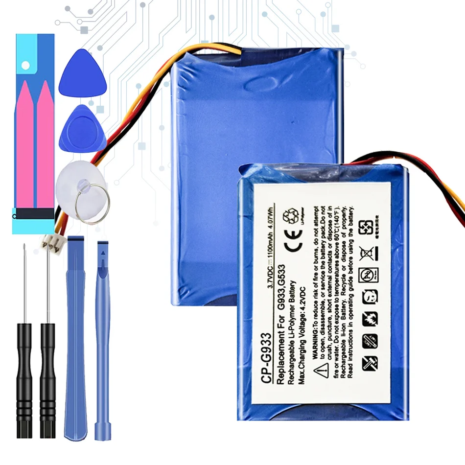 

533-000132 Headset Battery 1100mAh for Logitech G533 G933 baterij + Track NO