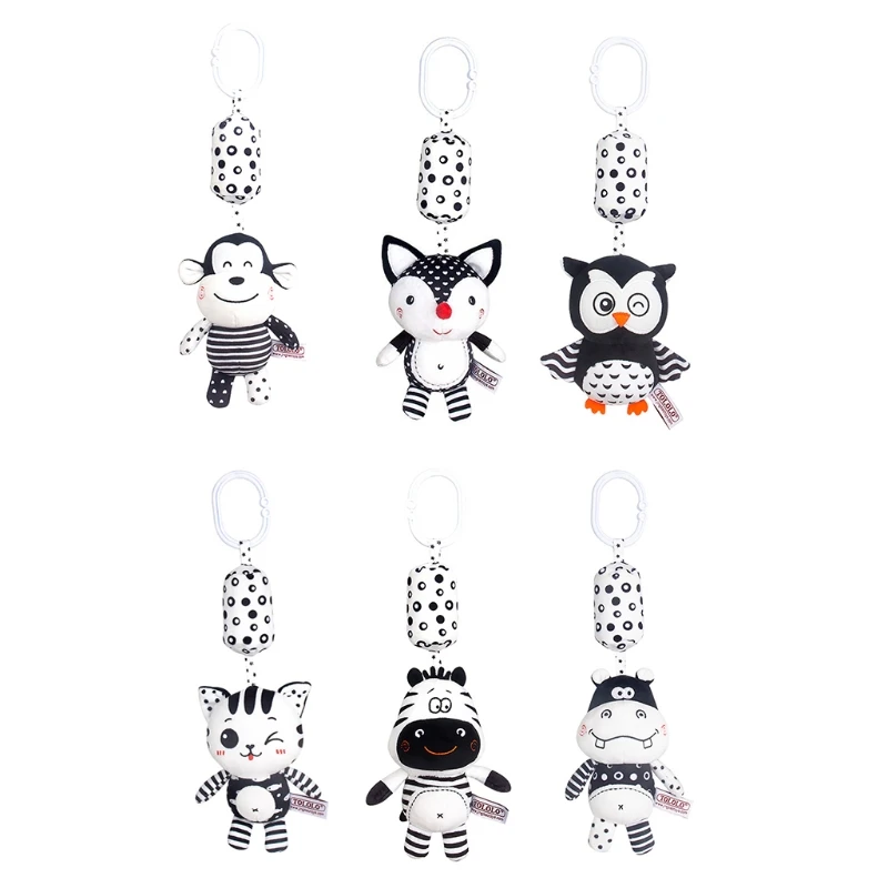 

Детская кроватка, погремушка с животными, рандомная погремушка с колокольчиком внутри, Интерактивная игрушка для младенцев, подарок для об...