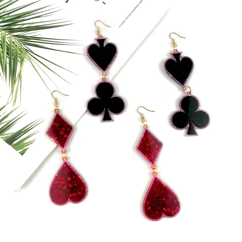 1/4 шт. игральные карты эпоксидная смола форма для литья ювелирных изделий