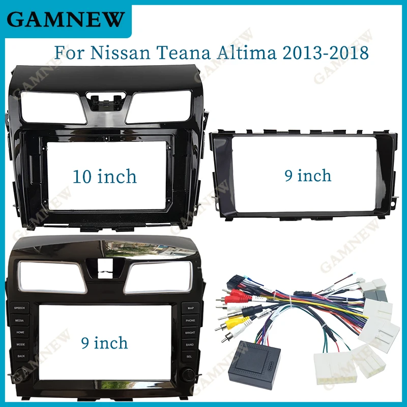 

9-дюймовый автомобильный каркас, адаптер, Canbus Box декодер для Nissan Teana Altima 2013-2018 Android, стандартный комплект панелей