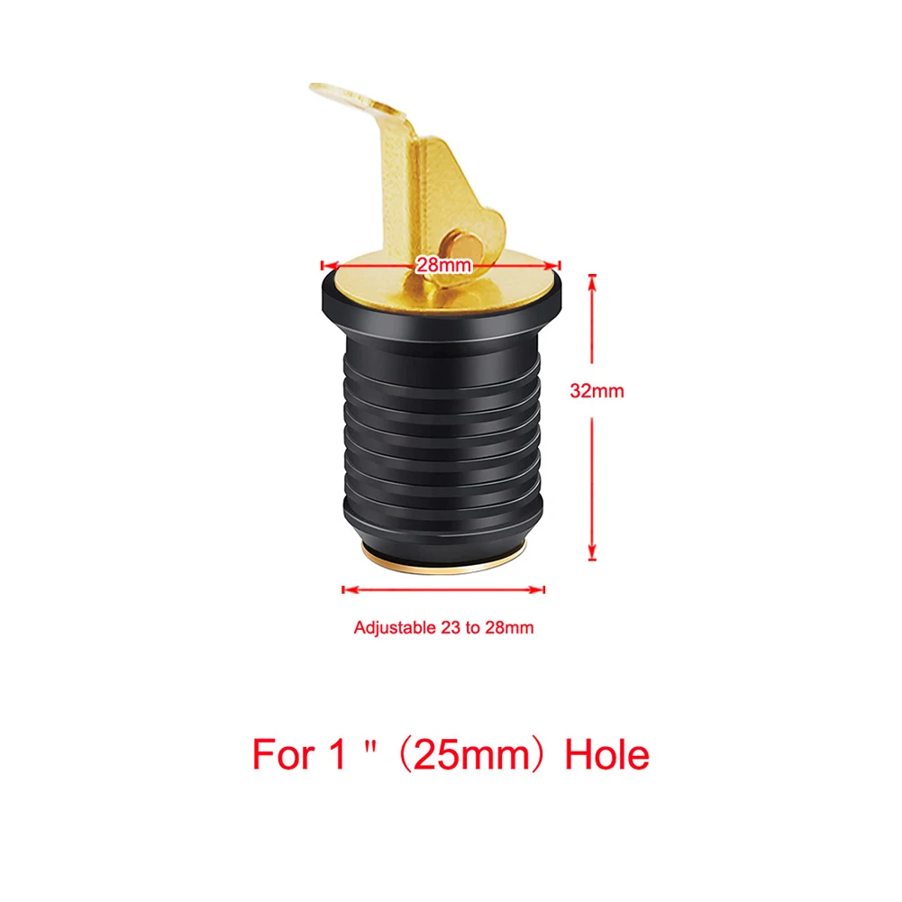 

Tool Drain Plug Sport 40*40*30mm Adjustable For 1-1/4” Hole Marine Boat