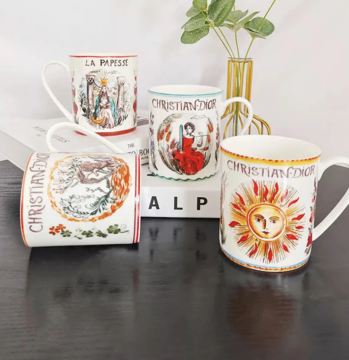 

Nordic Coffee Mug Retro Ceramic cup Breakfast Cereal High Temperature Home Sun Series Tea Cup Coffee Cup set Gift