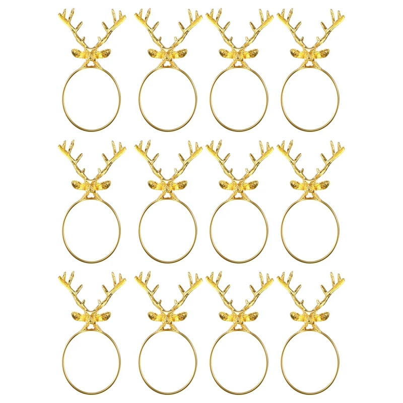 

Кольцо для салфеток в виде оленя и лося, 12 штук