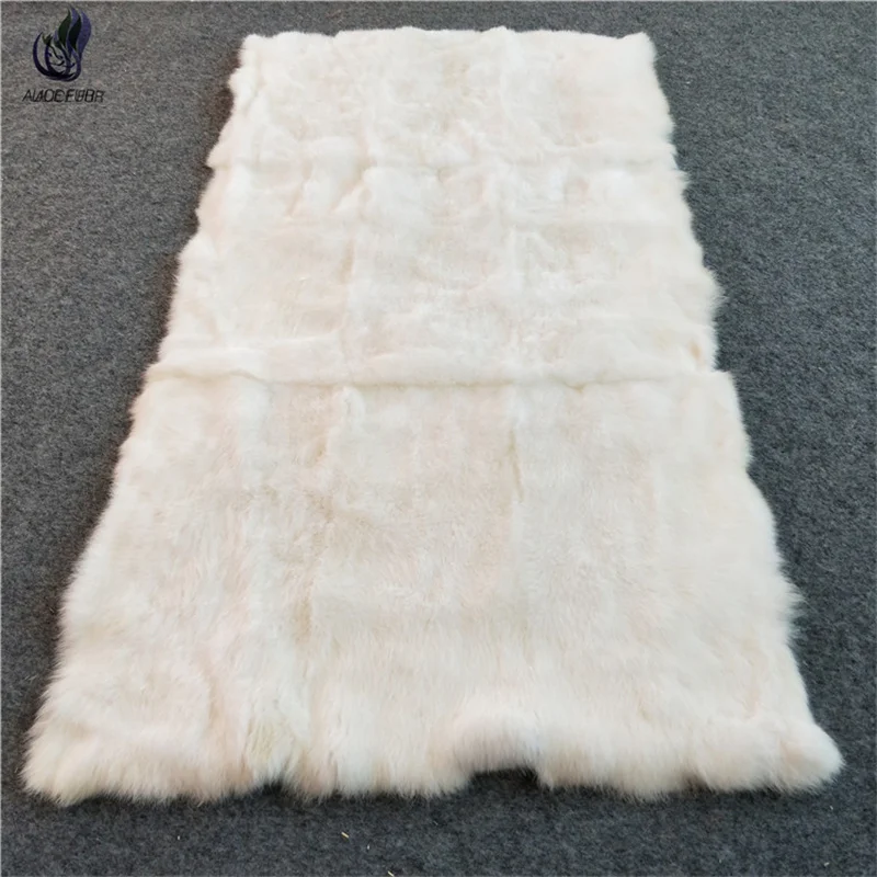 

Factory Wholesale Real Fur Material Natural Rabbit Fur Plate For Garments DIY Materials