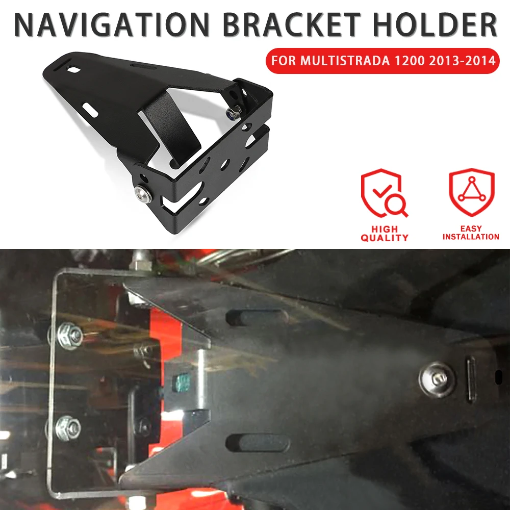 

For Ducati Multistrada 1200 GPS Smart Phone Navigation Mount Mounting Bracket Adapter Holder Multistrada1200 USB Stand 2013 2014