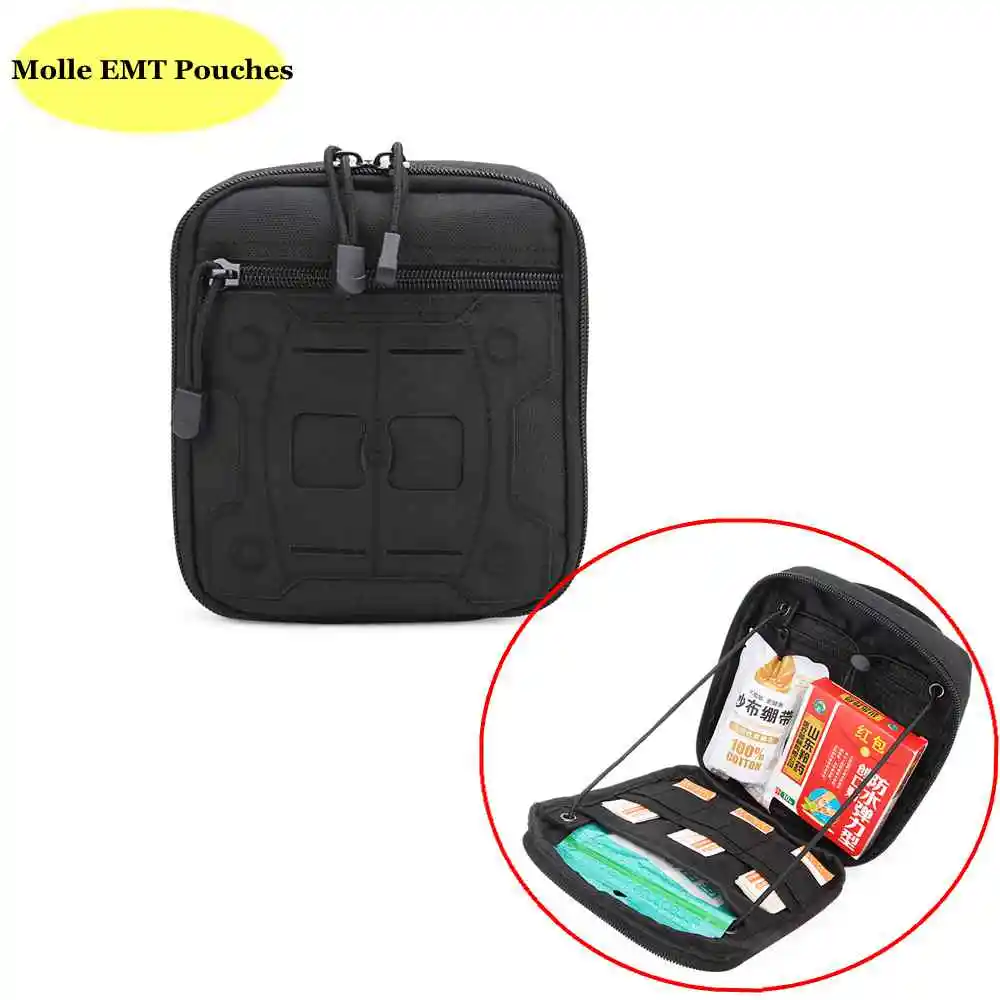 

New Tactical Multipurpose Medical Bag MOLLE Systems Portable Outdoor Hunting Bag First Aid Kit Bag Empty for Travel Sports