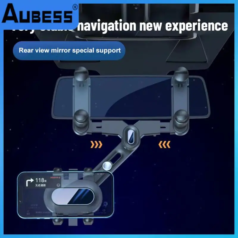 

Clip Rotatable And Retractable 7th Generation Car Phone Holder Rearview Mirror Adjustable Cars Phone Gps Bracket Car Accessories