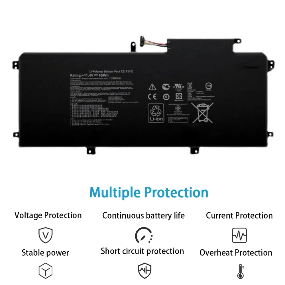 C31N1411 Аккумулятор для ноутбука совместимый с ASUS ZenBook UX305 UX305F UX305FA UX305C UX305CA U305 U305F U305FA