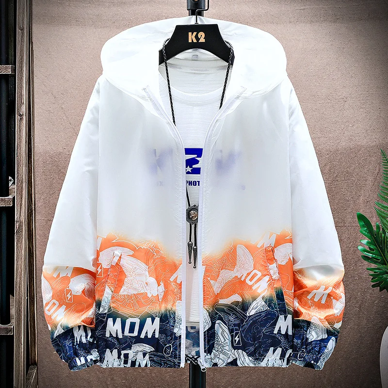 

Summer Male Quick Dry Windbreaker ded Jacket Men Waterproof Sun Protection Clothing Fishing Hunting Clothes Size 4XL
