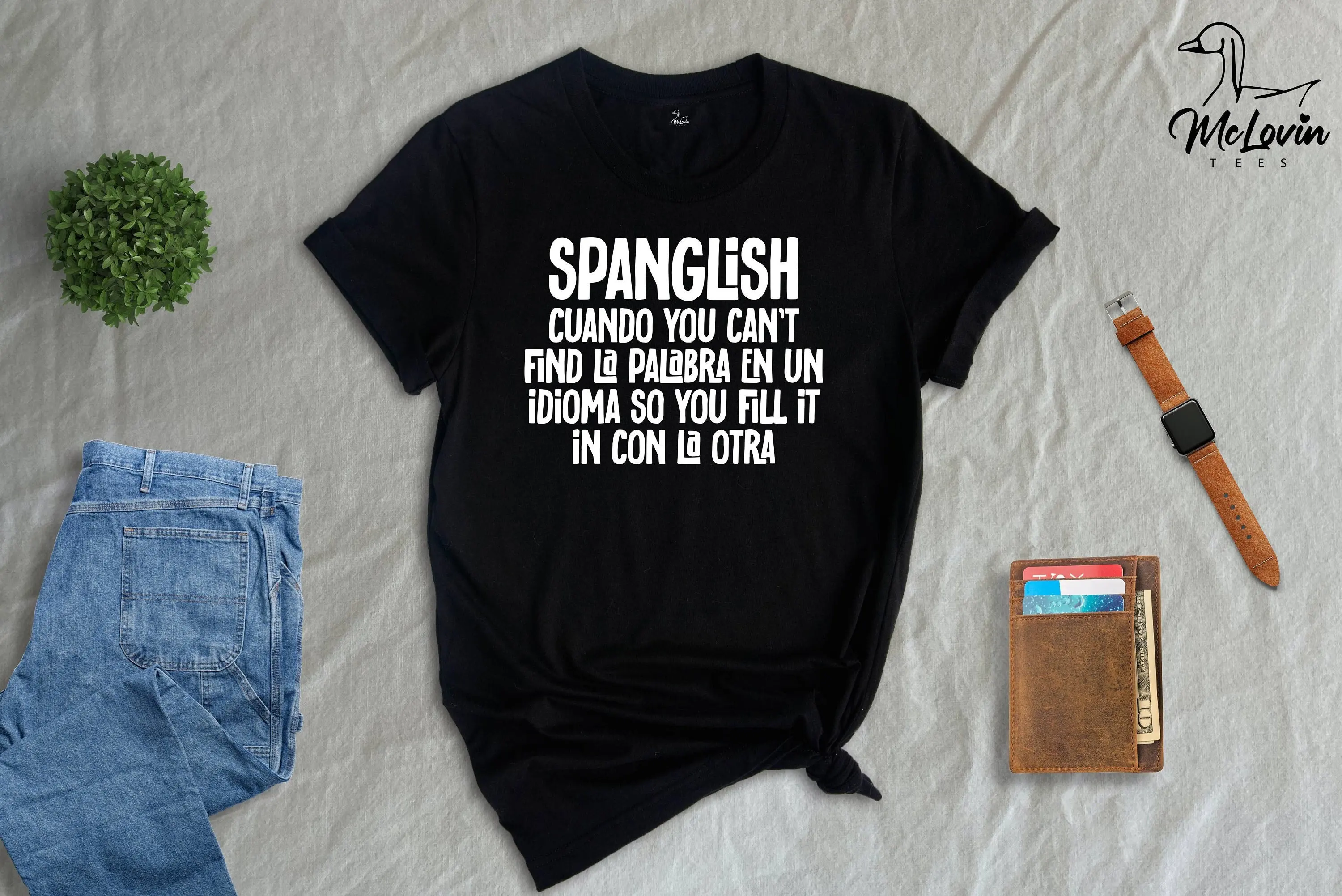 Фото Spanglish Dance You Can'T Футболка Забавная егофеническая испанская говорящая мексиканская мать №1