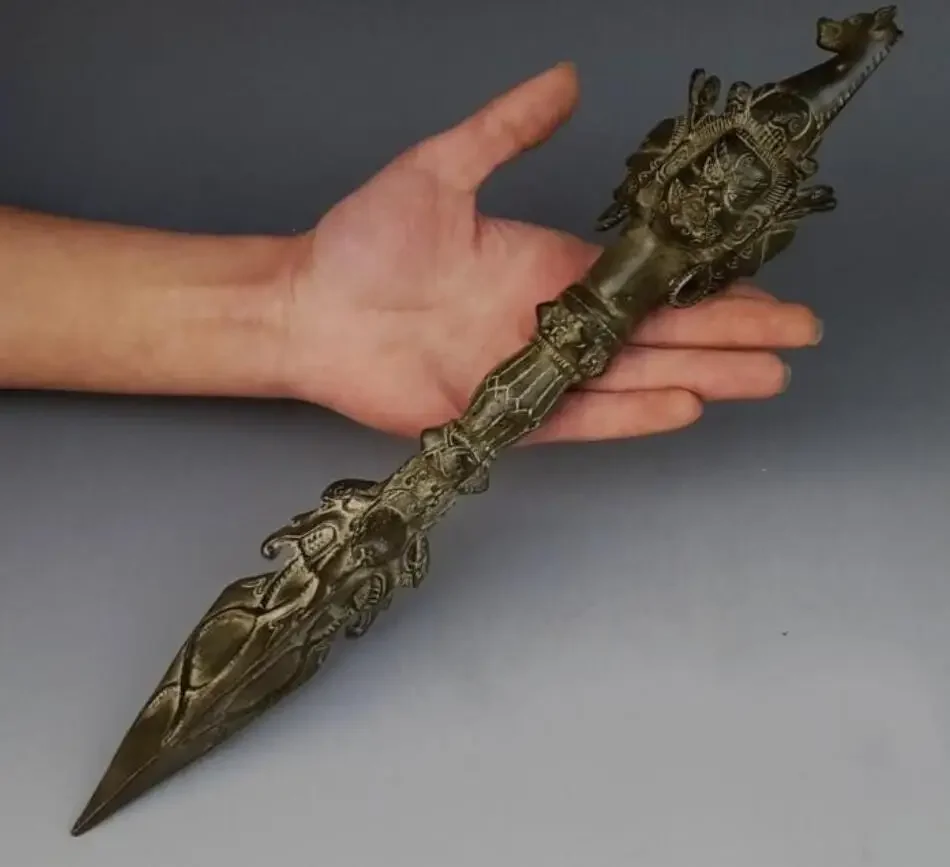 Волшебная посуда из чистой меди украшения голова лошади король Мин Пуба Ваджра