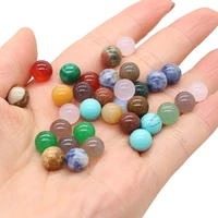 10pcs natural stone red agate beads 8mm without hole round shape semi precious for potted plants fish tank decorations