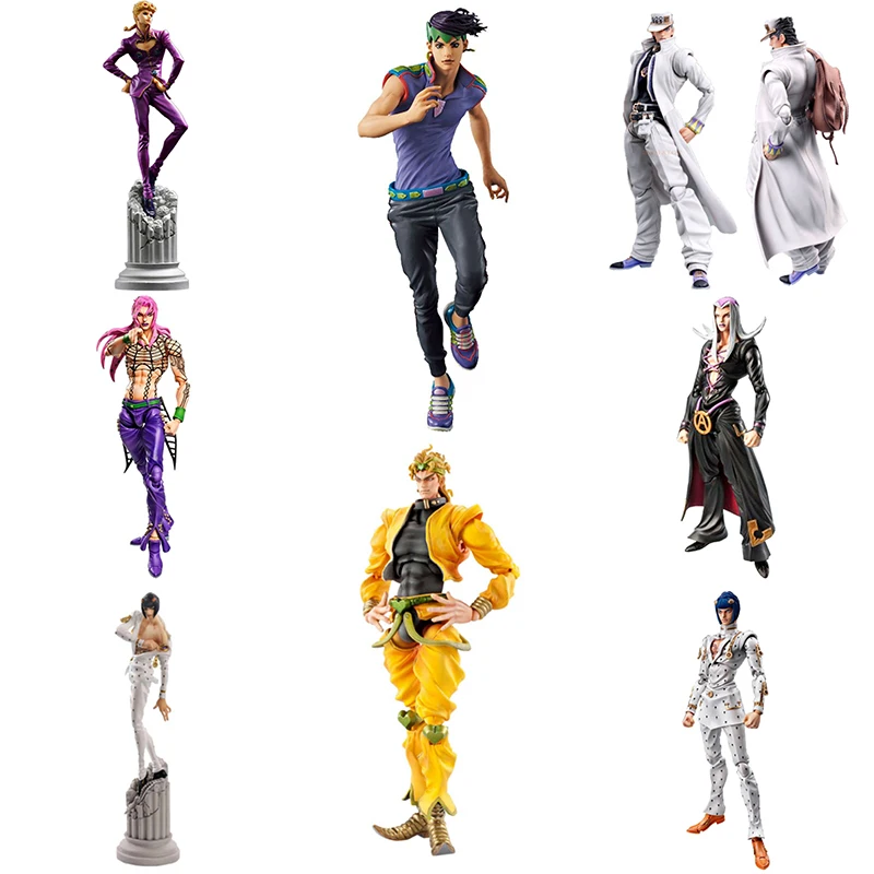 

Anime JoJo's Dio Brando Bizarre Adventure Diavolo Bruno Bucciarati Giorno Giovanna Leone Abbacchio Kujo Jotaro Action Figure Toy