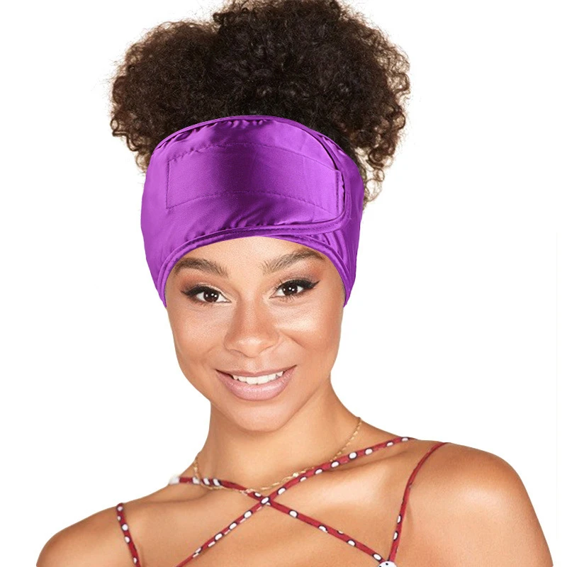 Smooth Facial Spa Headbands Makeup Shower Bath Yoga Wrap Turban Sport Hairband Satin Stretch Towel Hair Accessories for Women