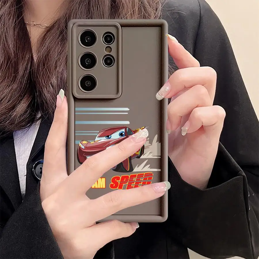 Чехол Cool Lightning McQueen Disney для Samsung S23Plus S22 S21 FE S25 S23 S20 S24 S21Ultra Ultra Note 20Ultra Soft Cover