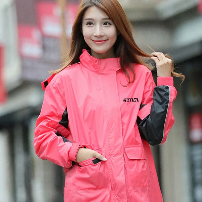 Waterproof Motorcycle Rain Suit Raincoat Fashion Raincoat Women Rain Cover Waterproof Gabardina Mujer Waterproof Suit Raincoat