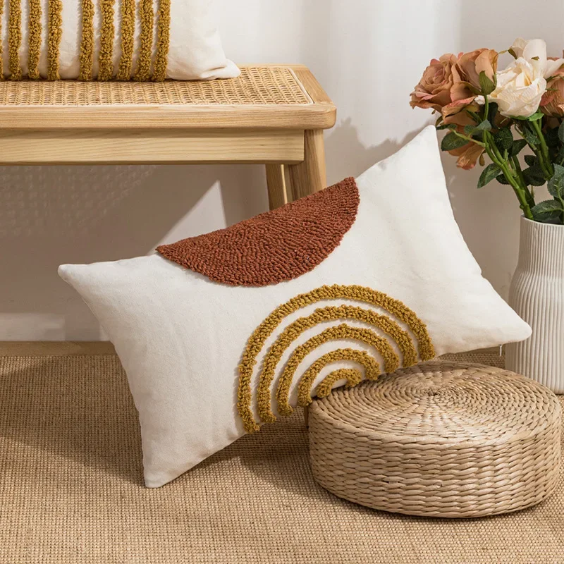 

Диванная подушка Dimond Tufted из полиэстера/хлопка, серый/бежевый