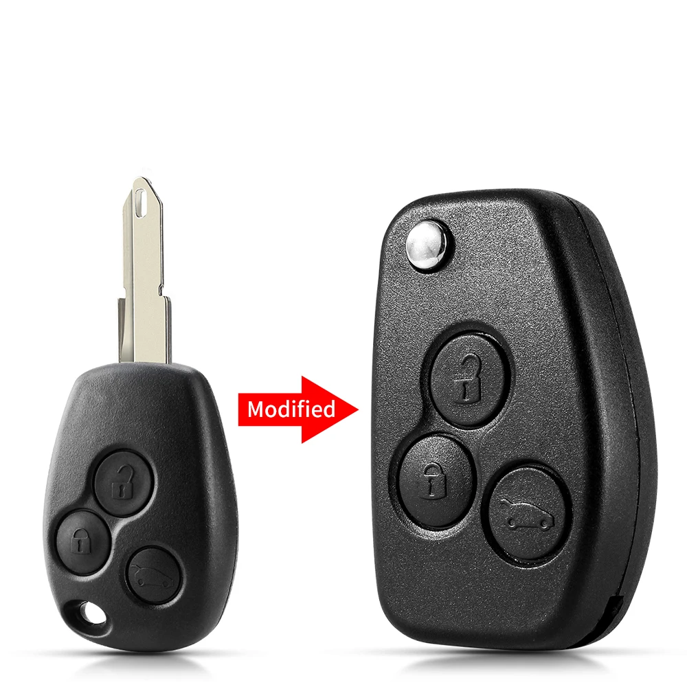 

KEYYOU VAC102 Ne72 модифицированный автомобильный ключ для Renault Renault Dacia Modus Logan Clio Espace Nissan 2/3 кнопки откидной складной брелок