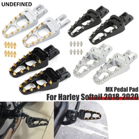 mx foot pegs motorcycle footpegs driver passenger foot rest pedals for harley softail fat bob breakout street bob 2018 2020