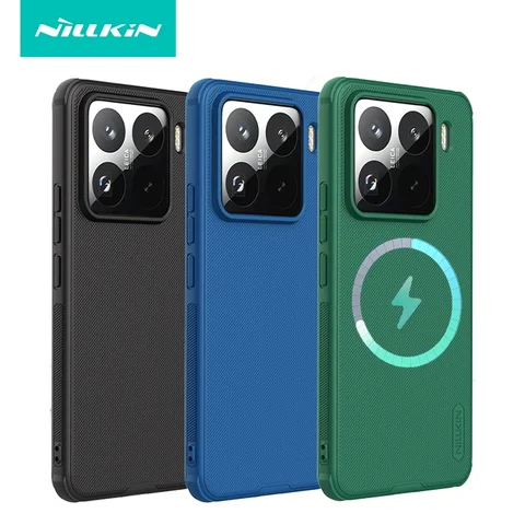 Магнитный чехол Nillkin для телефона Xiaomi 15 Pro/15, супер матовый щит, матовый ТПУ + ПК, противоударный, с защитой от отпечатков пальцев, матовая задняя крышка