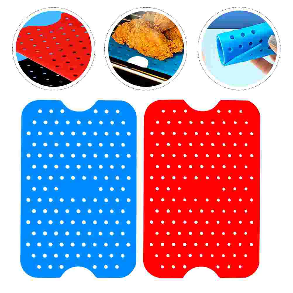 

Air Fryer Mats Silicone Reusable Cooking Kitchen Home Tools Bakingbasket Steaming Square Stick Non Accessories