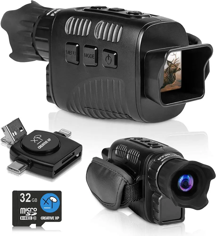 

Digital Night Vision Monocular 100% Dark Travel Infrared Monocular Save Photos & Videos Infrared Hi-Tech Spy Gear Hunting