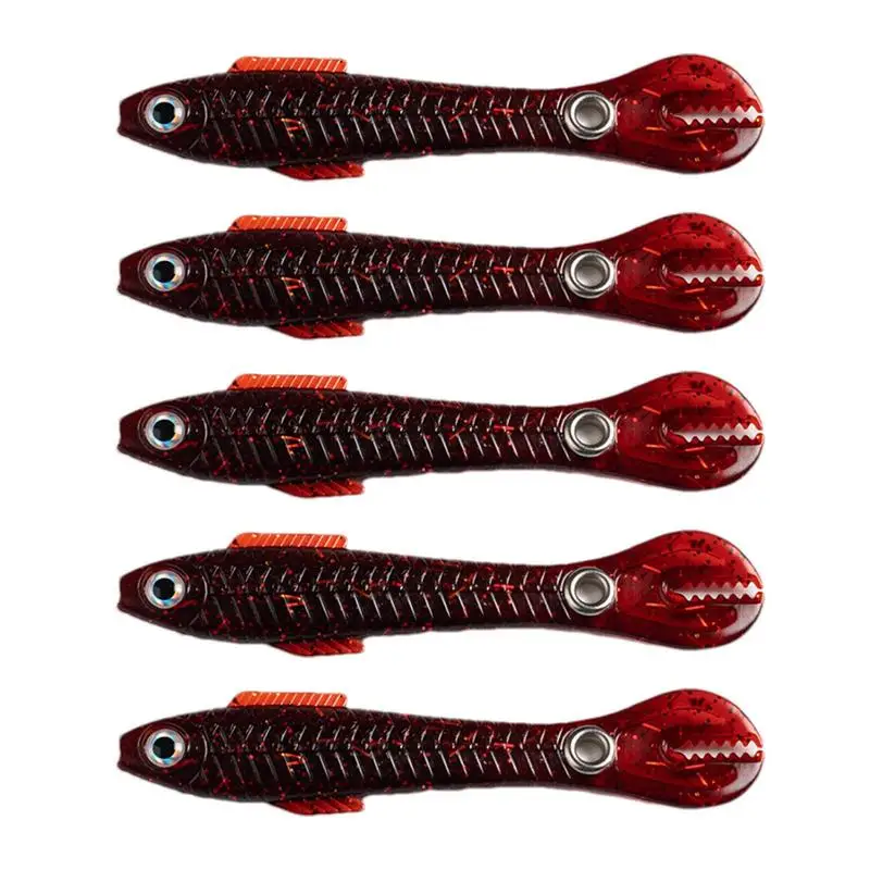 

Soft Swimbait 5pcs Paddle Tail Swimbaits Fishing Lures Kit Paddle Tail Swimbaits Spoon Lures Fishing Lures Kit 4inch Realistic
