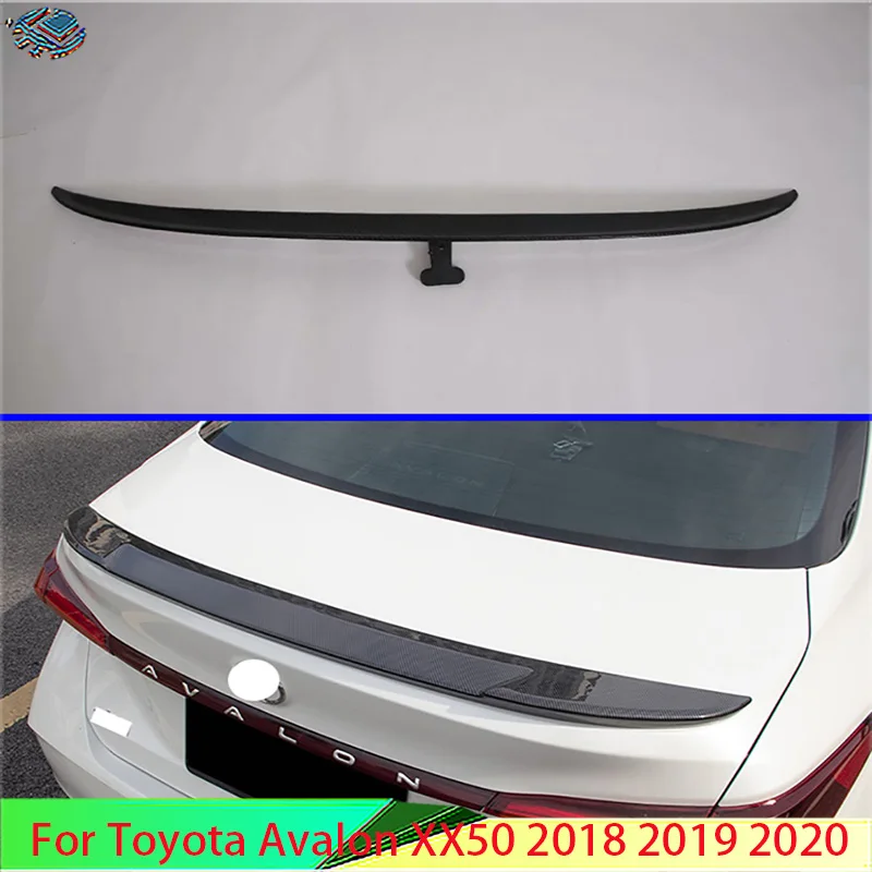 

For Toyota Avalon XX50 2018 2019 2020 Carbon Fiber Style Side Rear Window Spoiler Cover Trim Molding Garnish Bezel Styling