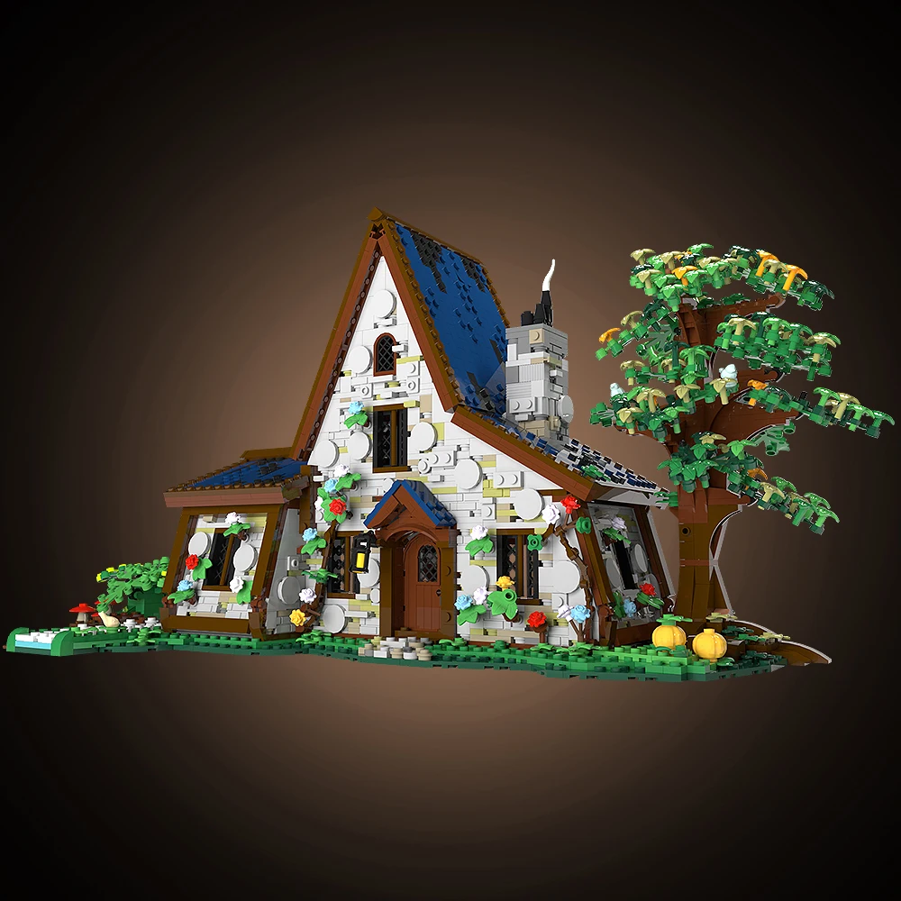 

Gobricks Moc Witch House Building Blocks Ideal Architecture DIY Bricks Sets Children Adult Toys Kits Model House