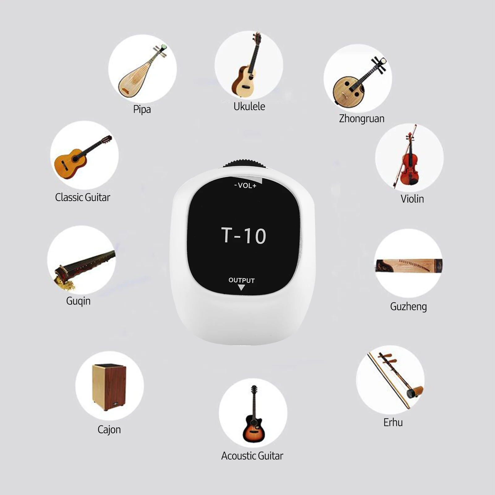 

Universal Piezo Pickup Self-adhesive for Guitar Ukulele Violin Mandolin Banjo Erhu Guzheng Pipa Type T-10-01/ T-10-02/ T-10-03