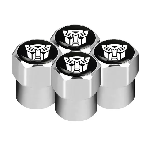 

4 шт., колпачки для штока клапана для автомобильных шин, трансформаторы, эмблема, шины для автомобильных колес, клапаны, воздушные колпачки для штока шин, герметичная крышка, аксессуары для мотоциклов