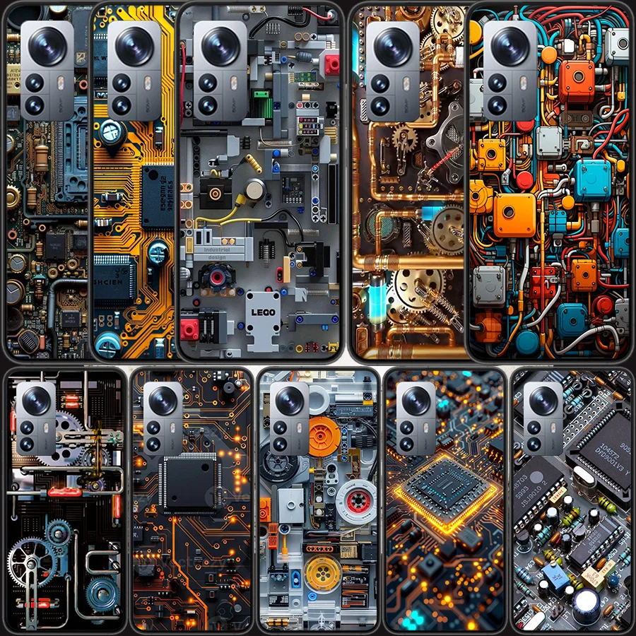 Чехол для телефона с технологией печатной платы AI Xiaomi Mi 14 13 12 11T 10T 12T Pro 12X 11i 11 Ultra 10