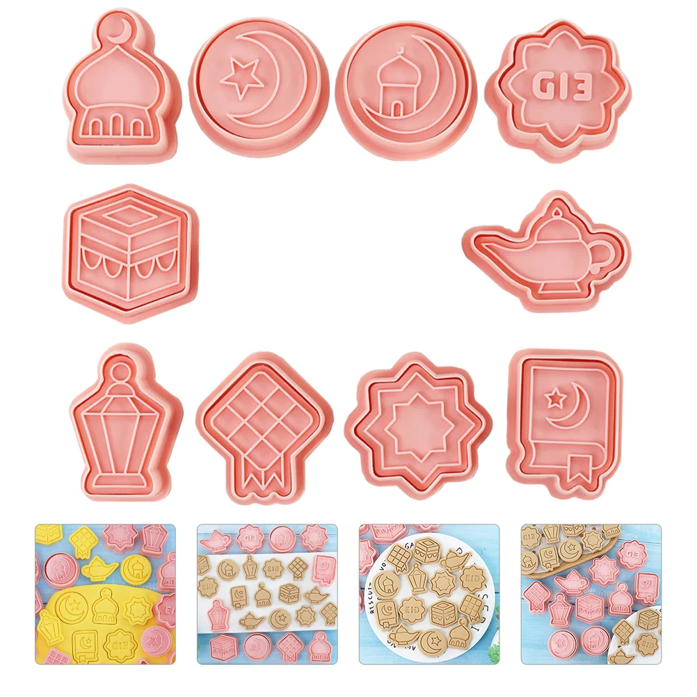 

Molds Cookieeid Ramadan Biscuit Pastry Baking Fondant Dessert Making Cake Stamp Muslim Candy Lantern Stampersmoon Mosque Islamic