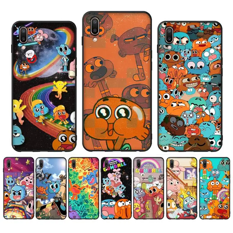 

Anime-World-of-Gumball Phone Case for Vivo Y91C Y11 17 19 17 67 81 Oppo A9 2020 Realme c3