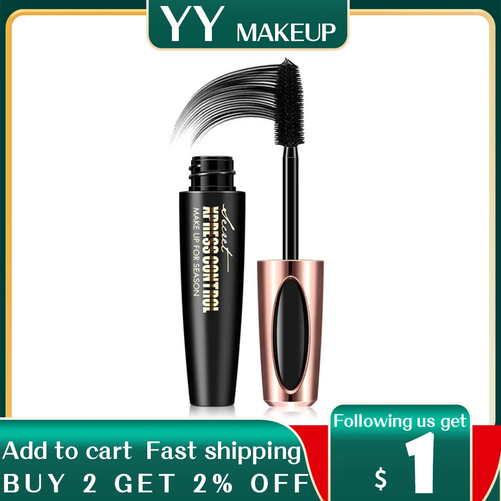 

New 4D Silk Fiber Lash Mascara Waterproof Rimel 3d Mascara For Eyelash Extension Black Thick Lengthening Eye Lashes Cosmetics
