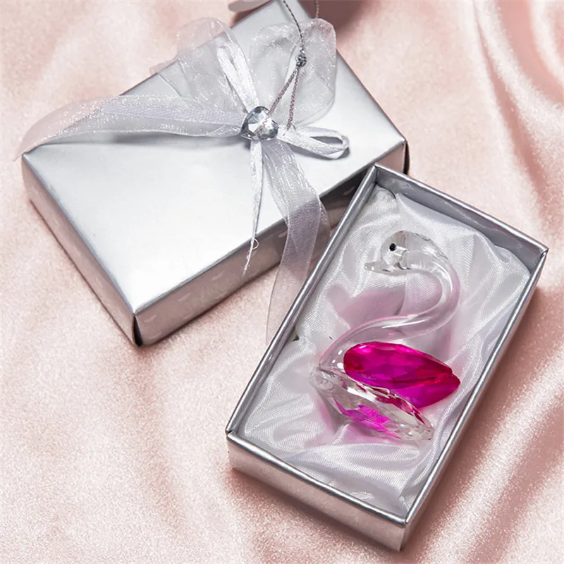 

Valentines Day Gift for Girlfriend Gift To A Girl Crystal Swan Bridesmaid Gifts Wedding Gifts for Guests Wedding Party Favors
