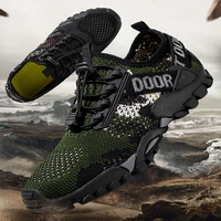 breathable mesh hiking shoes men size 38 46 mens sneakers outdoor trail trekking mountain climbing sports shoes summer 2022