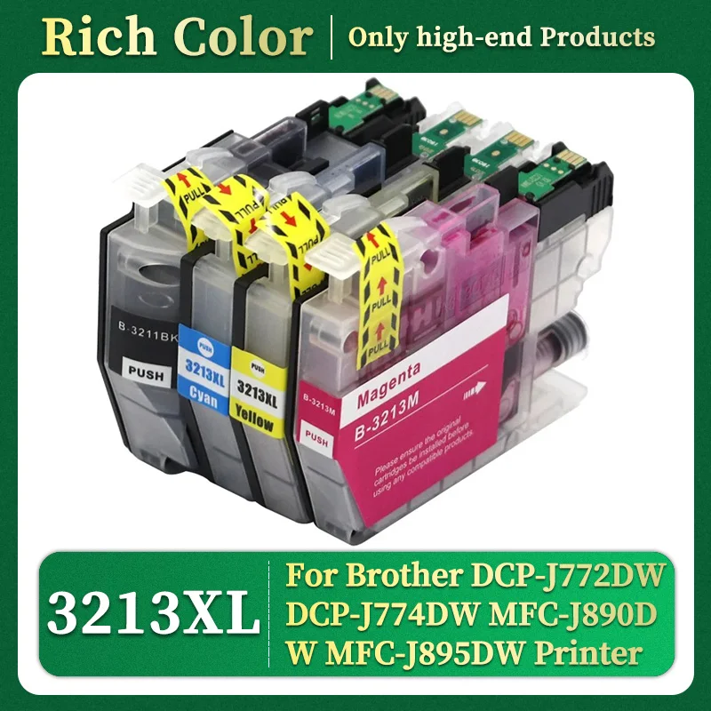 3211XL LC3213XL совместимый с LC3211 LC3213 чернильный картридж для Brother фото фотографические
