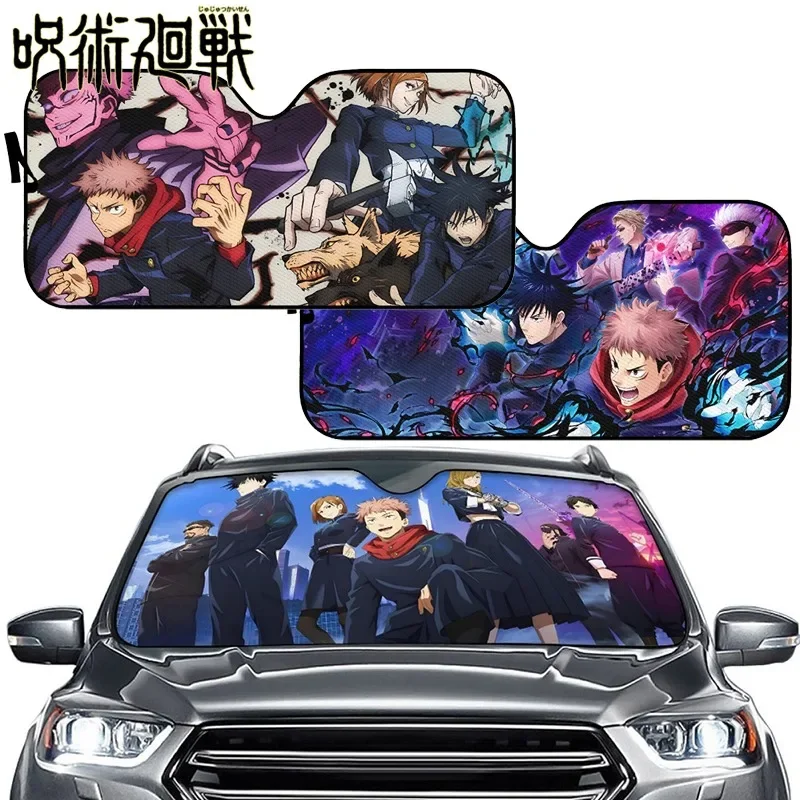 Jujutsu Kaisen Satoru солнцезащитные козырьки на лобовое стекло автомобиля аниме Itadori