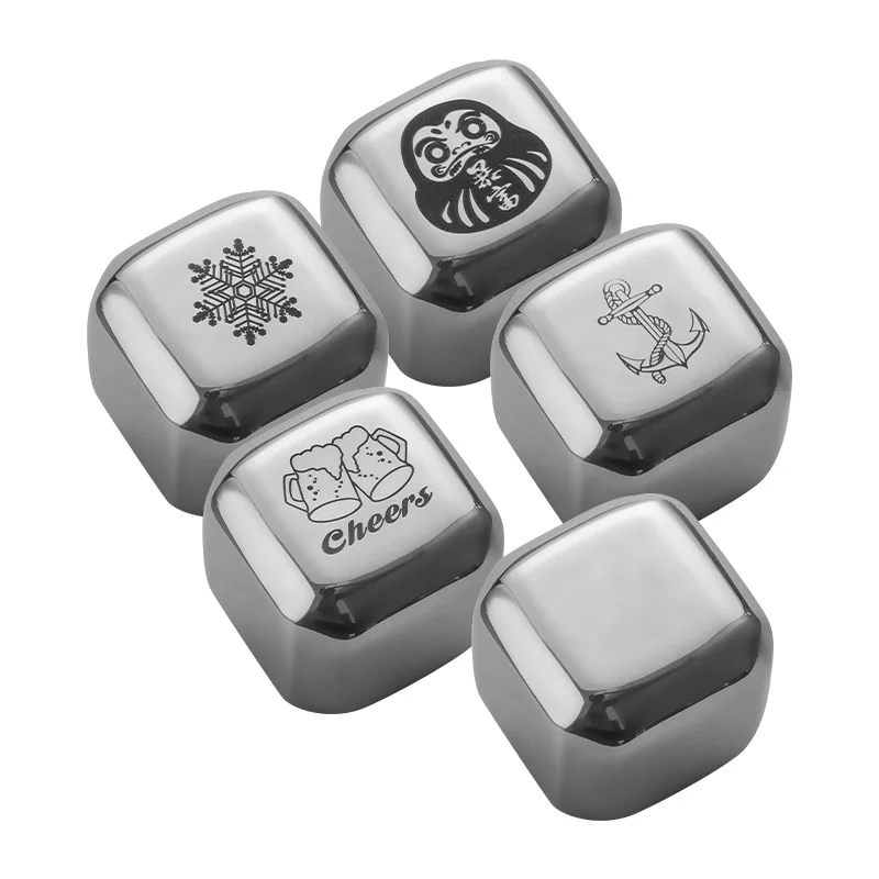 Охладители для пива красного вина кубики льда из нержавеющей стали многоразовые