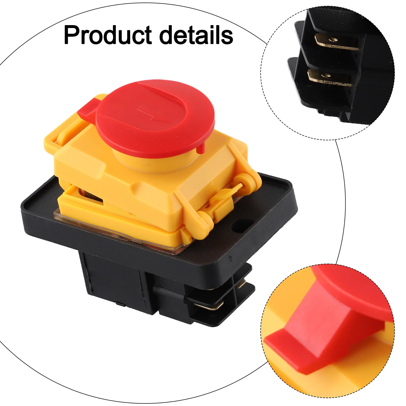 1 шт. для KJD12 4-контактный 16A 250 В стоп-водонепроницаемый магнитный кнопочный