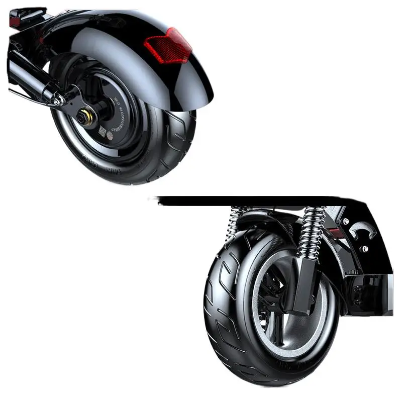 Складной электрический скутер высокой мощности с аккумулятором 120 км для