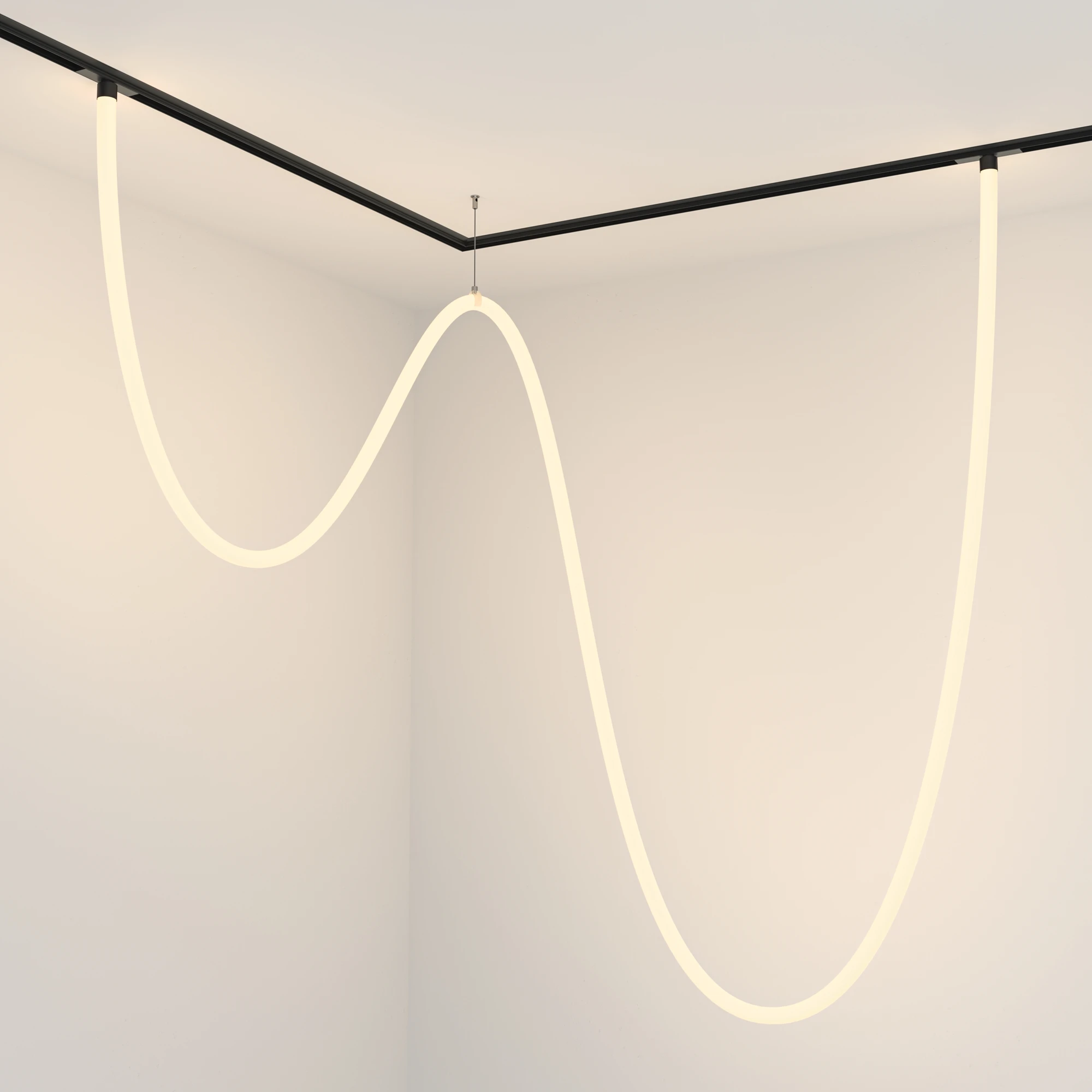 Трековый подвесной светильник Maytoni Technical Tau TR101-2-100W3K-B