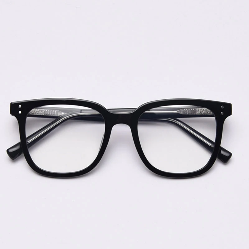 

Anti Blue Glasses Frame Myopia Glasses Retro Square Tr90 Acetate Legs Optical Prescription Eyeglasses Frame Men Women