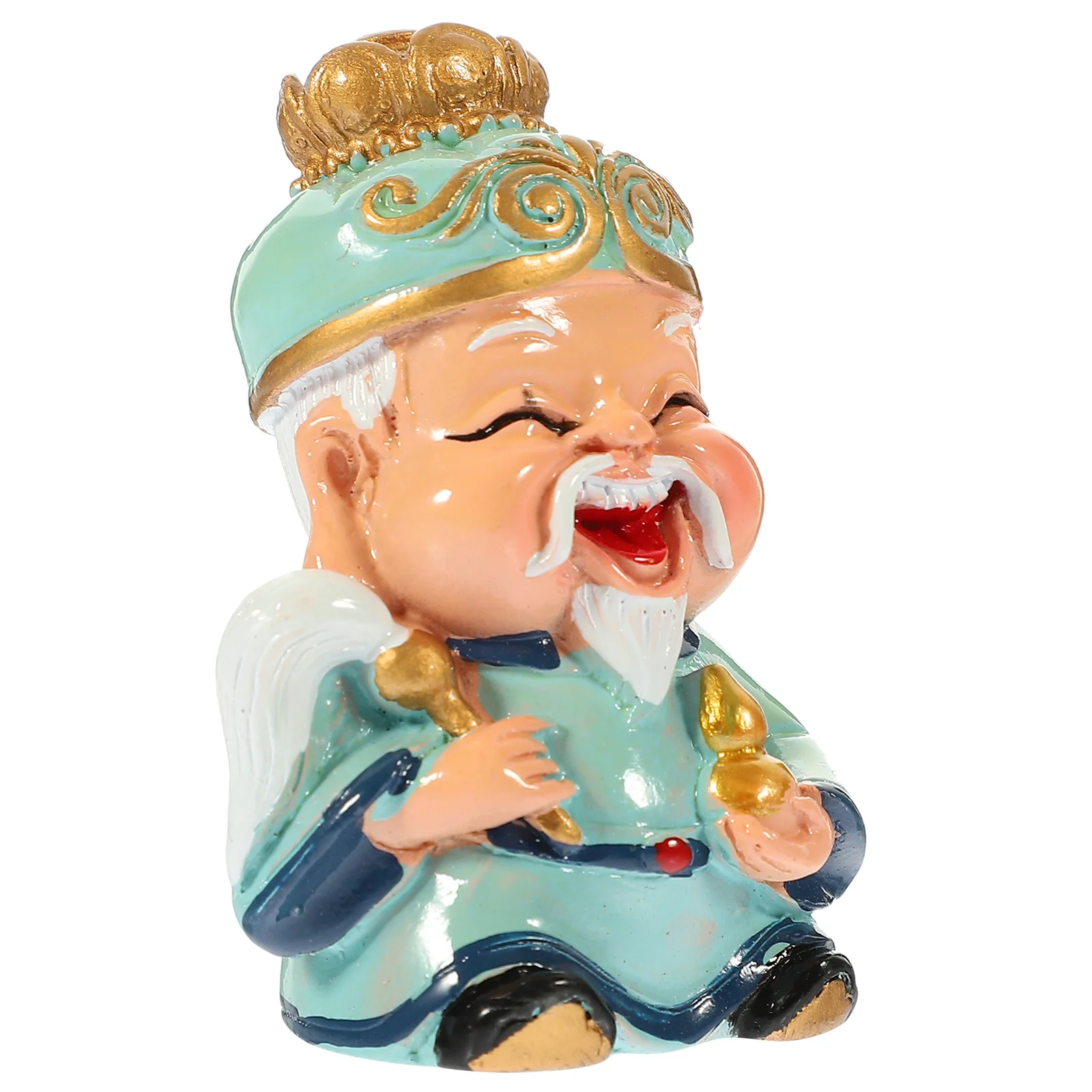

Chinese Luck Figurine New Year Statue Decor Decorate Decorative Craft Ornament Resin Desktop Style Office Car
