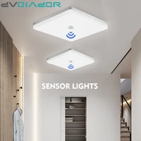 motion sensor led ceiling light ultra thin square human induction ceiling lamps for aisle living room bedroom kitchen lighting
